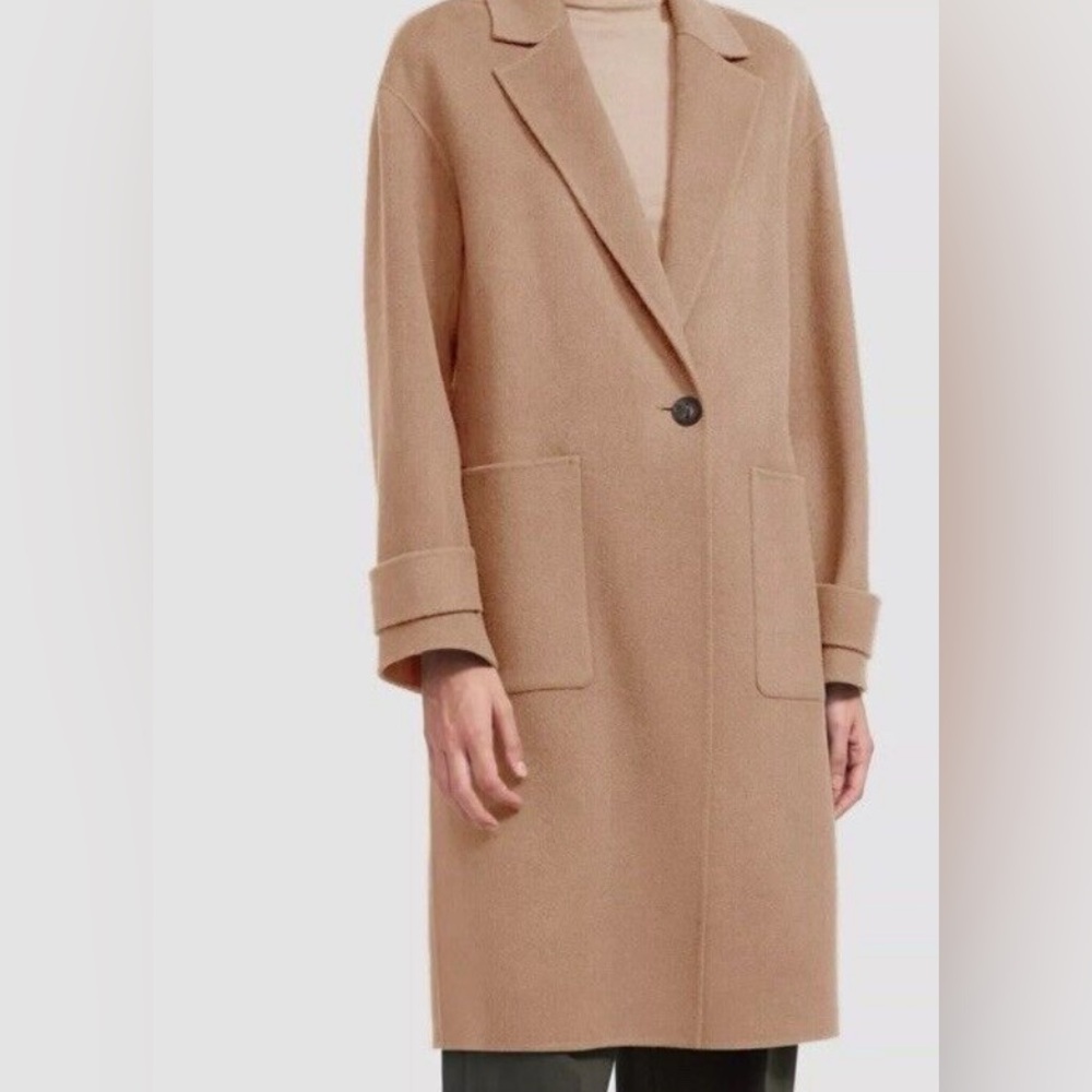 Theory Easy One-Button Coat in Double-Face Wool-Cashmere size P (basically small